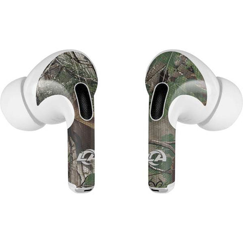 NFL Los Angeles Rams Realtree Xtra Green Camo Apple AirPods Pro Skin